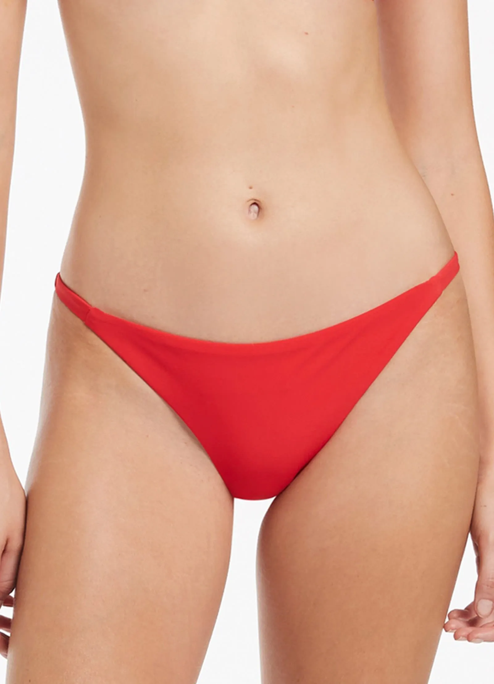 Jetset Skinny Side Hipster Bikini Bottom - Cherry