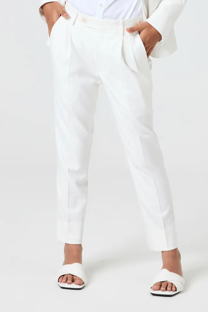 Jimi Jude 2 Piece Suit - White Stretch