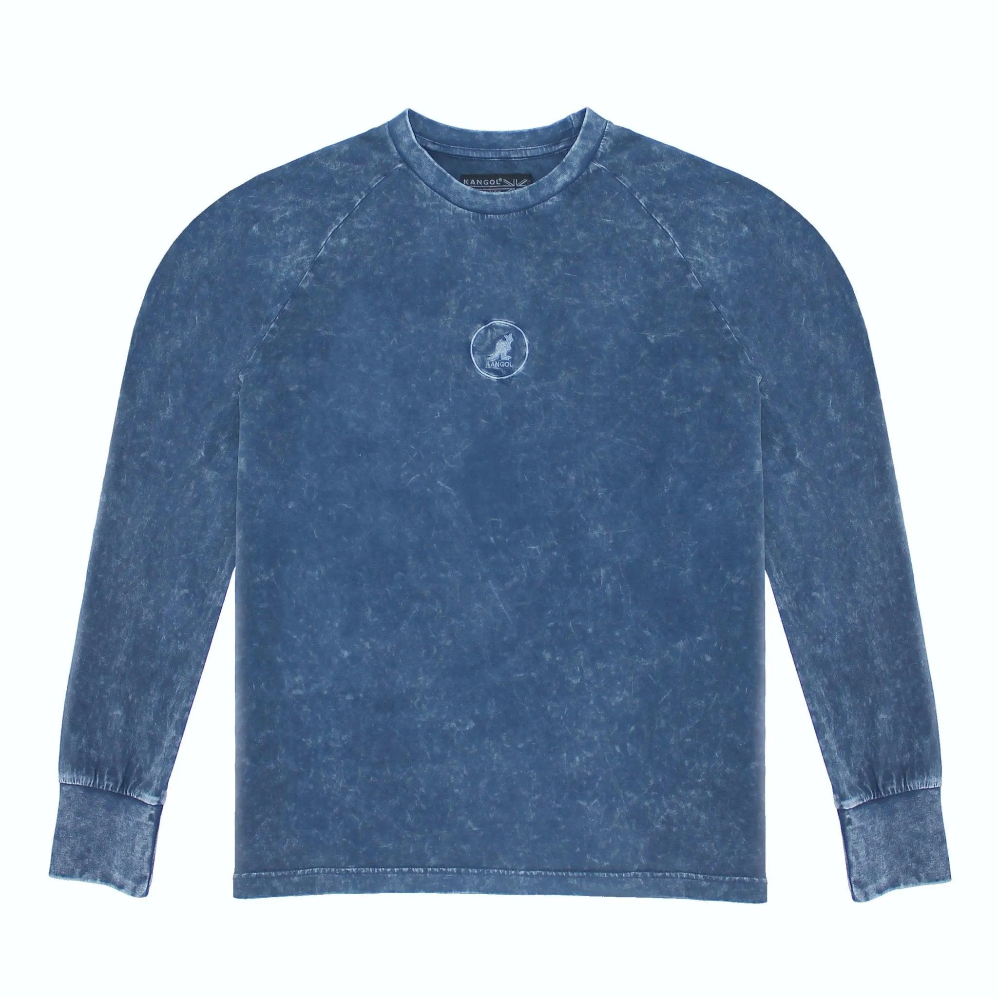 Kangol Acid Wash EMB Long Sleeve Shirt