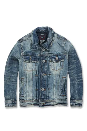 Kids Bayside Denim Trucker Jacket (Death Valley)