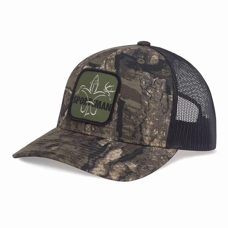 Logo Patch Snapback Camo Hunting Hat - Realtree Timber