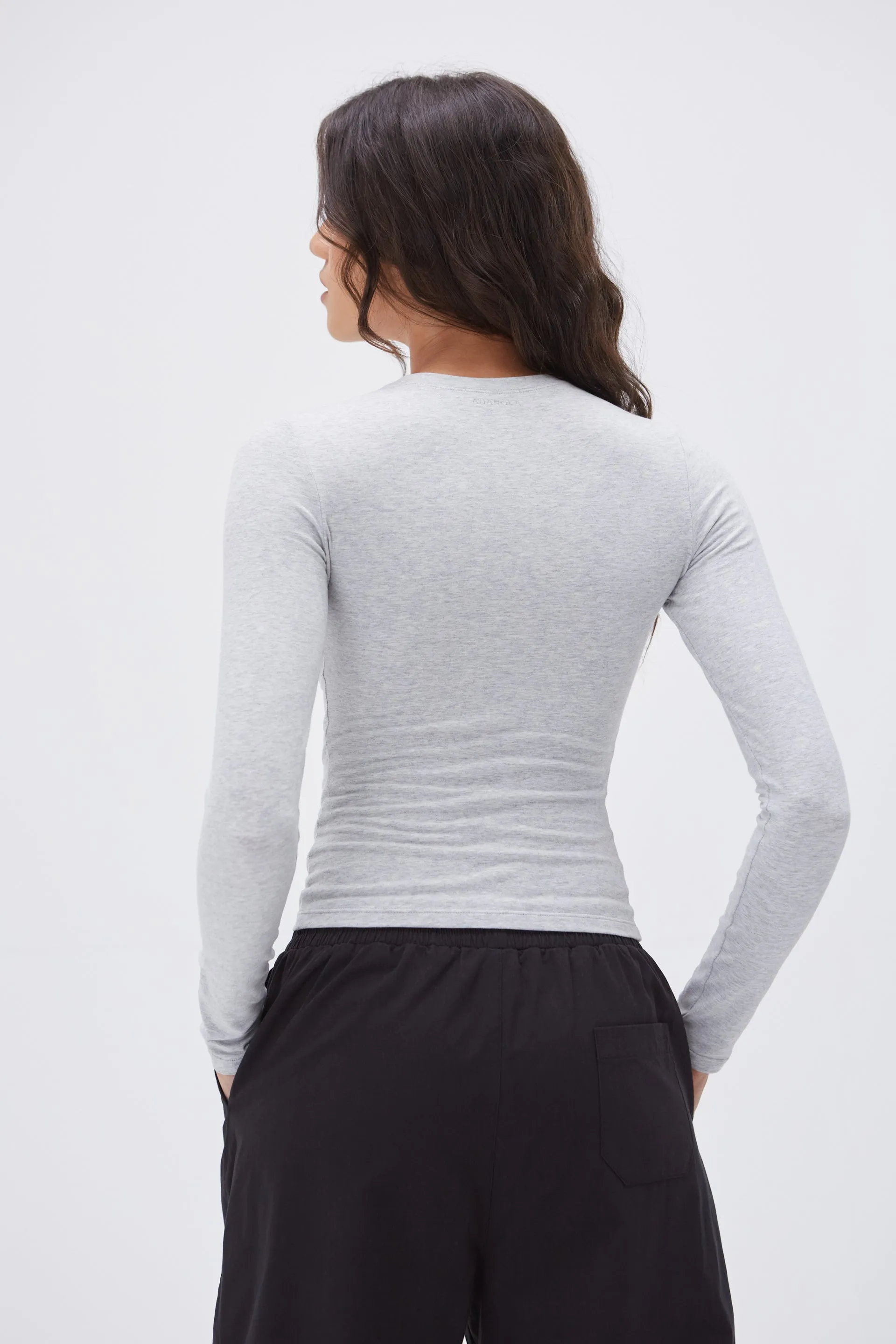 Long Sleeve Top - Grey Melange