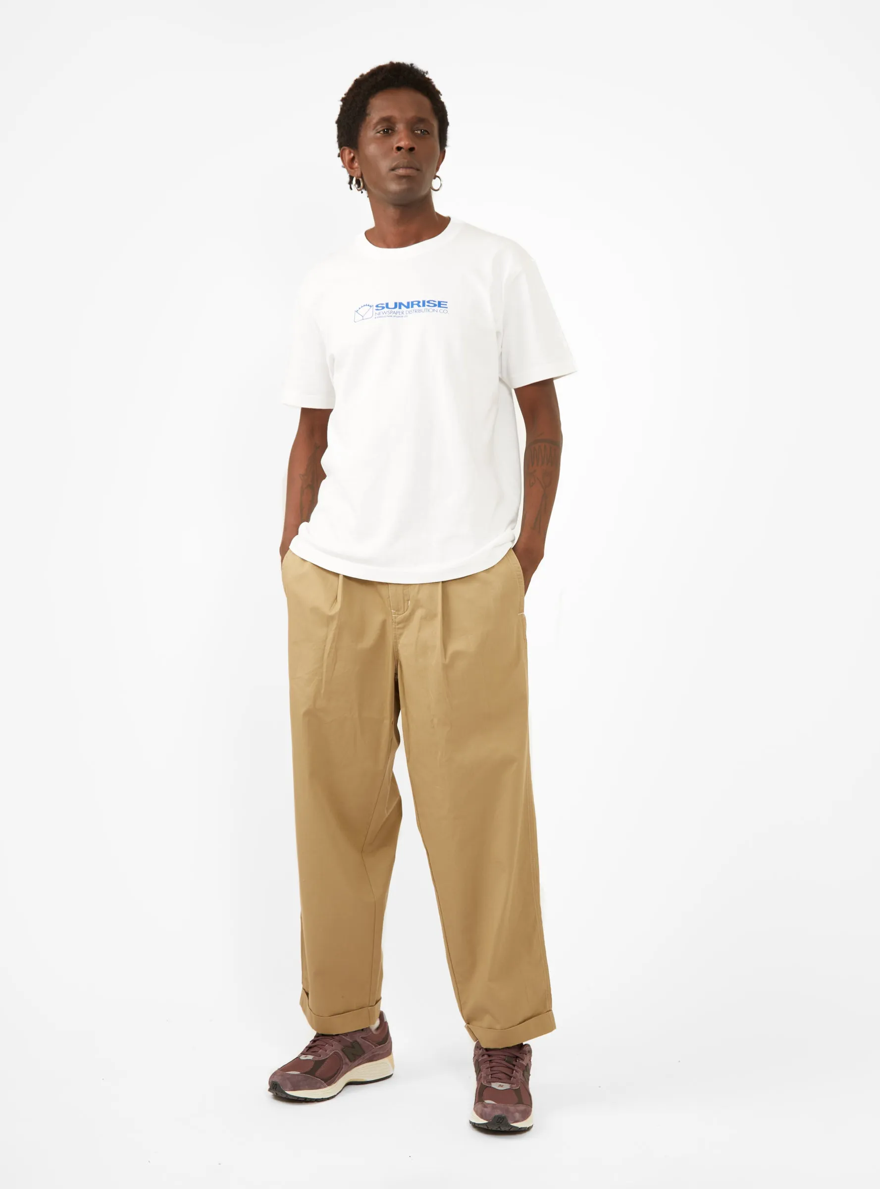 Manager Pleated Pants Camel