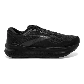 Men's Brooks Ghost Max, Black/Black/Ebony, 7.5 D Medium