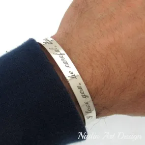 Men's Personalized Bracelet - Fathers day gift