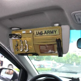 Molle Sun Visor Panel Organizer