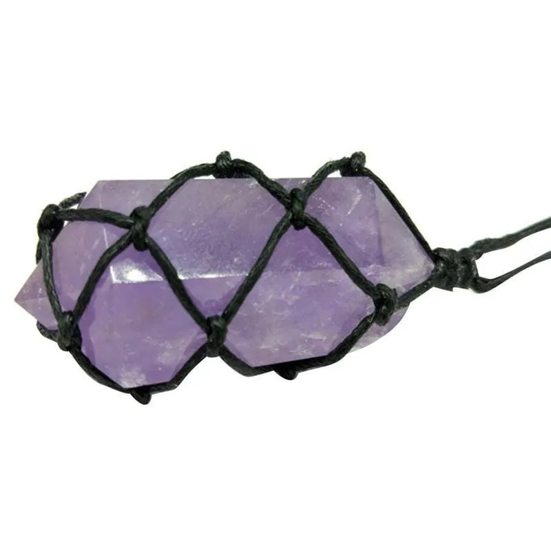 Natural Amethyst Quartz Crystal Pendant