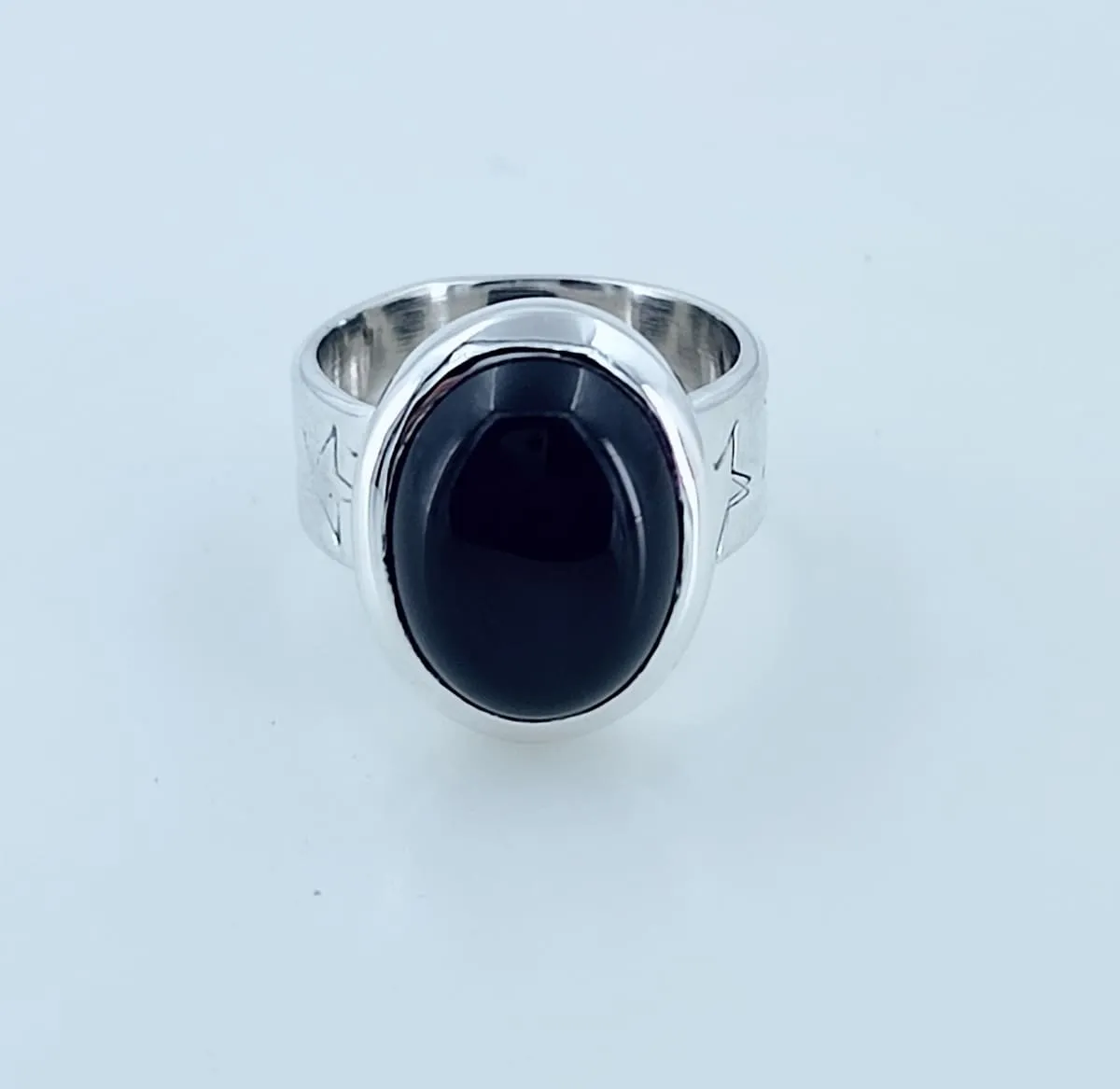 Navya Craft Black Onyx 925 Solid Sterling Silver Women Handmade Ring Size 4-13 (US)