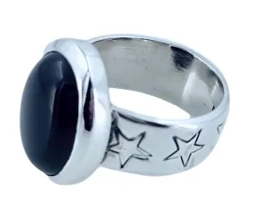 Navya Craft Black Onyx 925 Solid Sterling Silver Women Handmade Ring Size 4-13 (US)