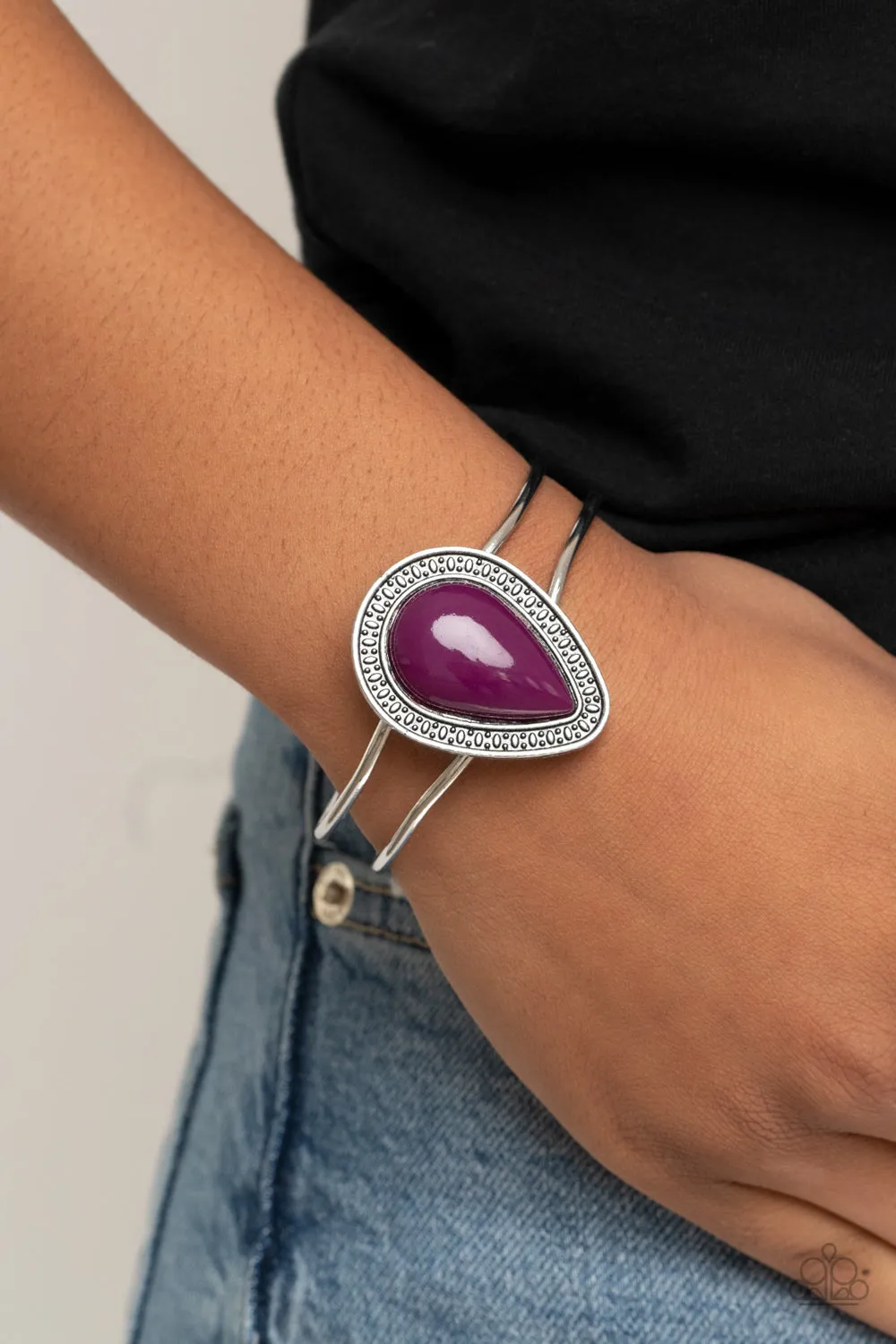 Over The Top Pop Purple-Bracelet