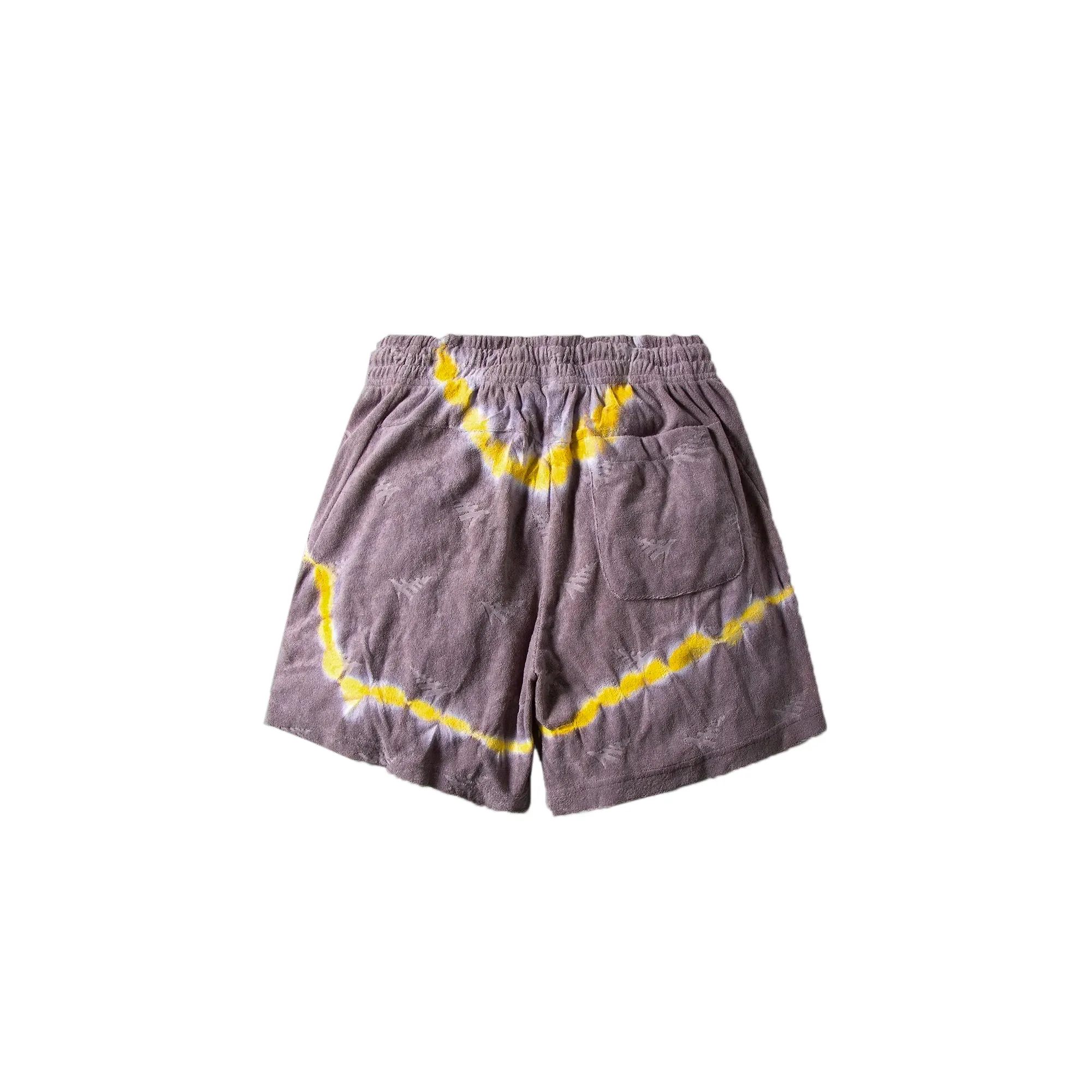 Paper Planes Mens Tie Dye Jacquard Terry Cloth Shorts