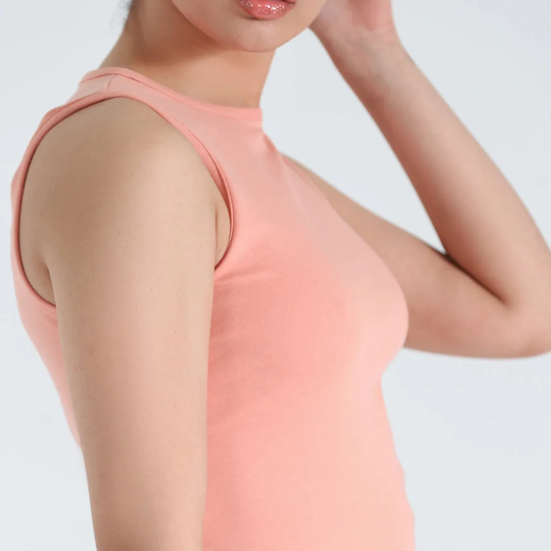 Peach Ribbed Tanktop