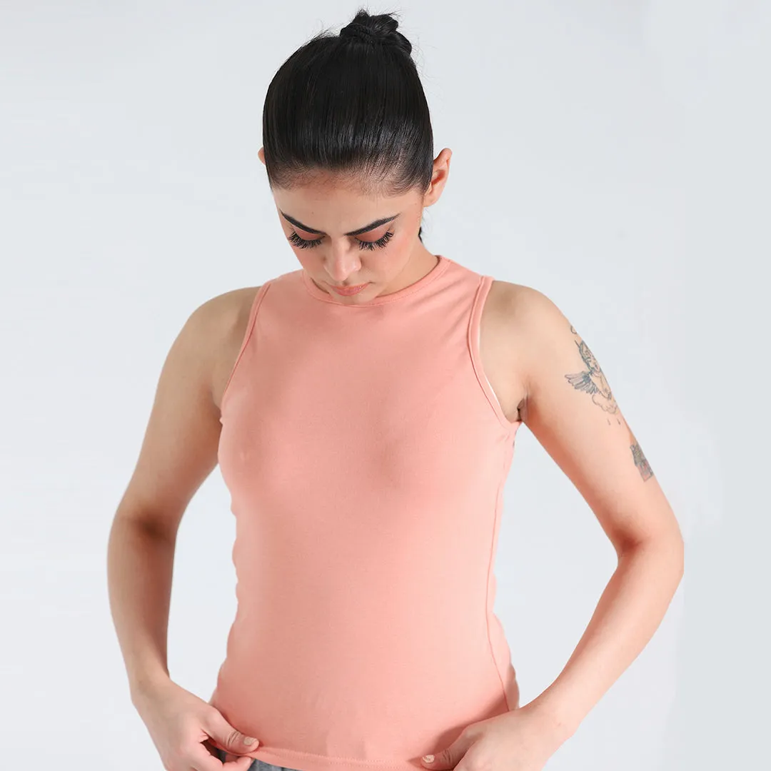 Peach Ribbed Tanktop