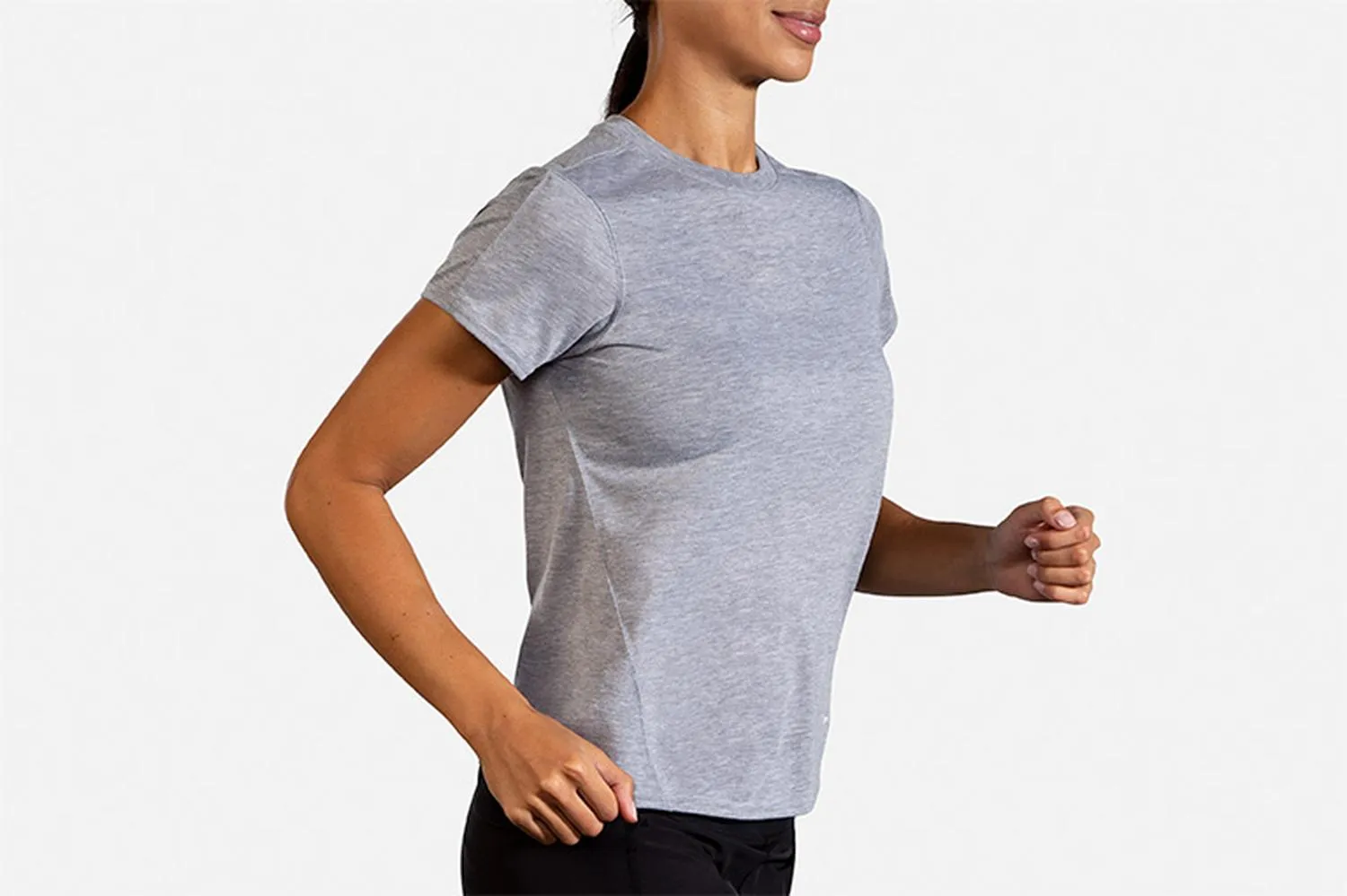 Playera Deportiva Brooks Distance Short Sleeve Mujer