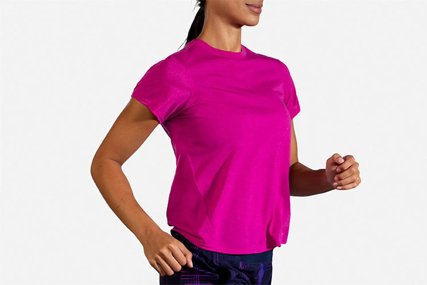 Playera Deportiva Brooks Distance Short Sleeve Mujer