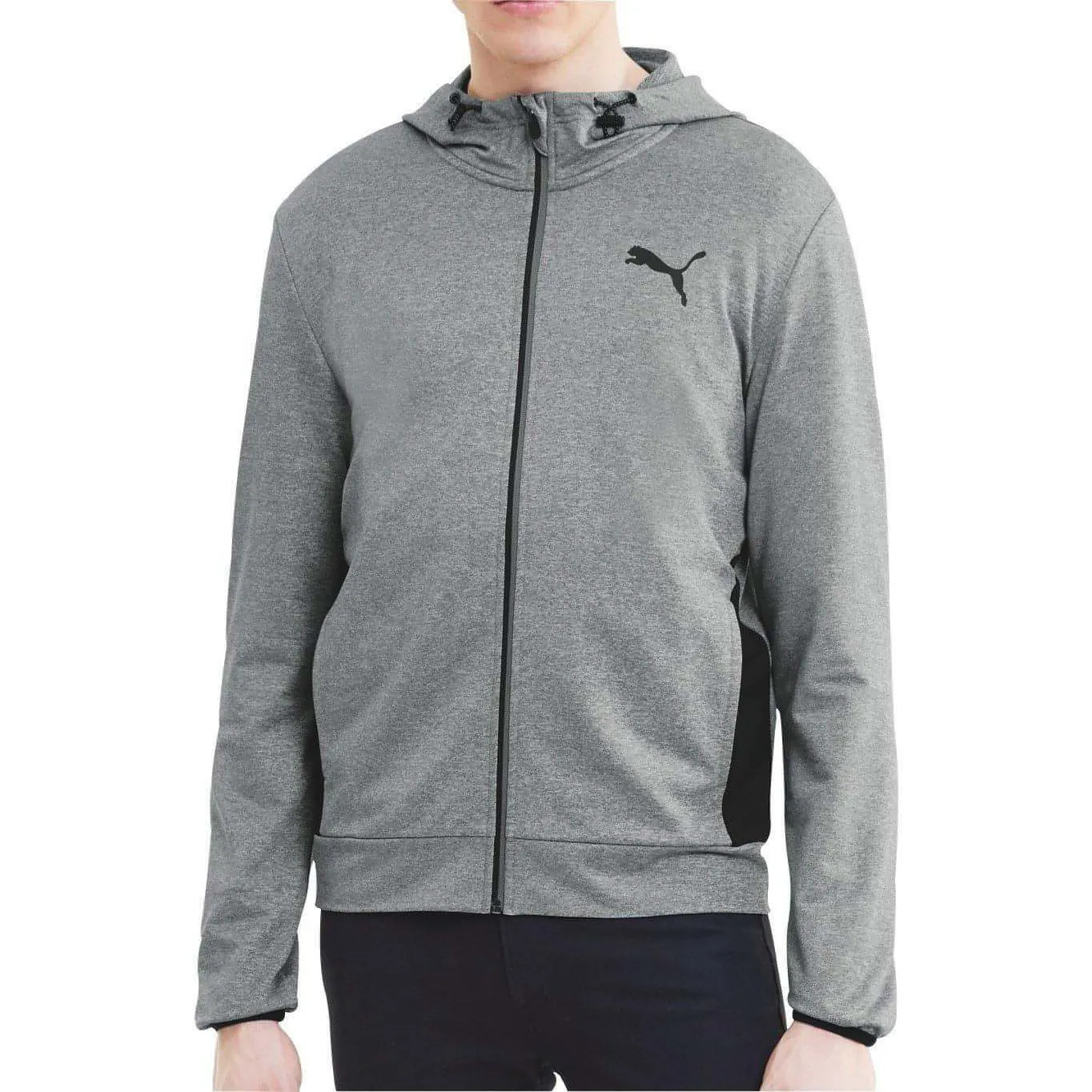 Puma Ready To Go Full Zip Mens Training Hoody - Grey