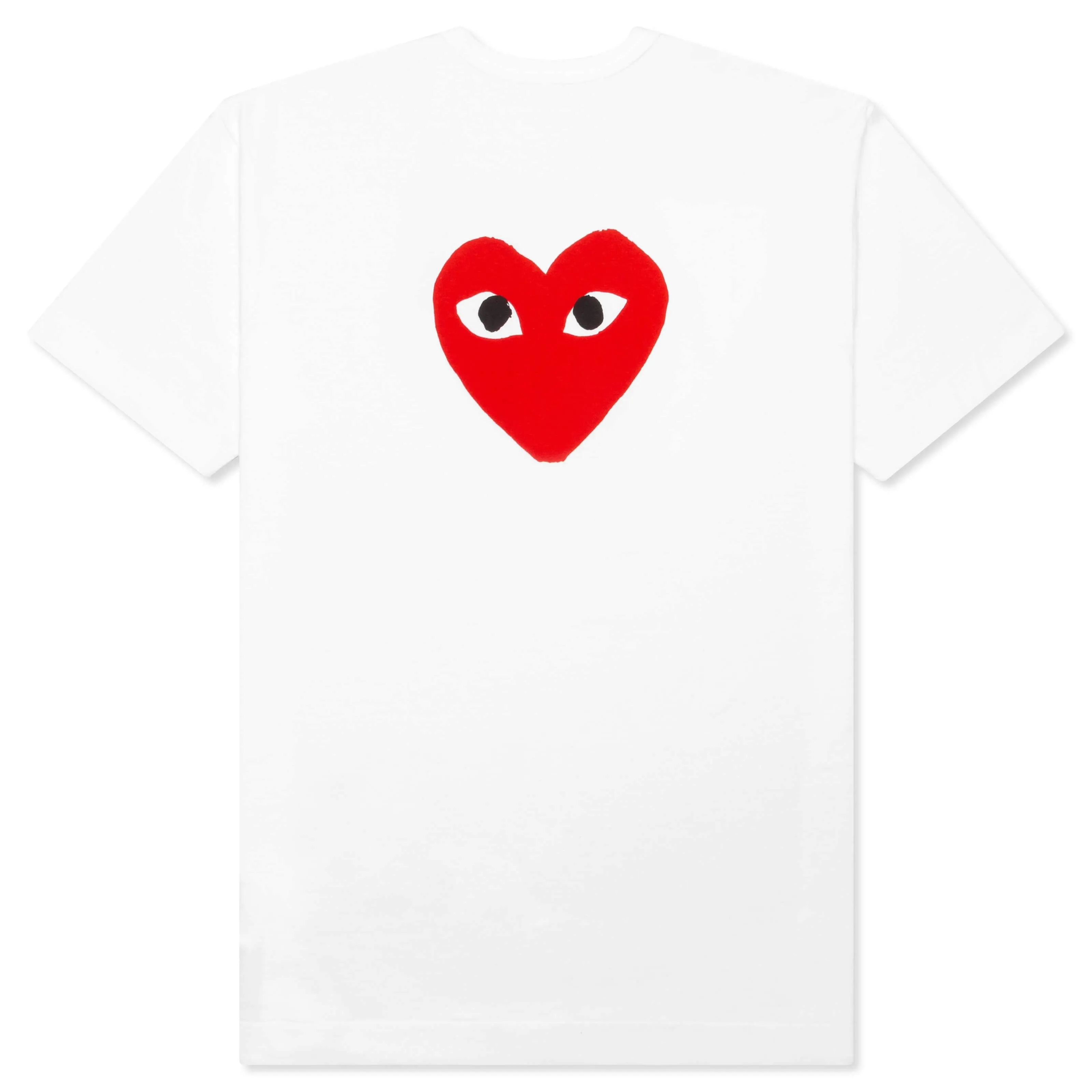 Red Emblem No Eyes T-Shirt - White