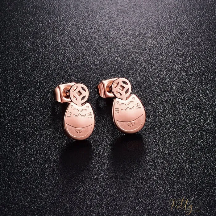 Rose Gold Comfy Cat Set (14K Gold Plated)