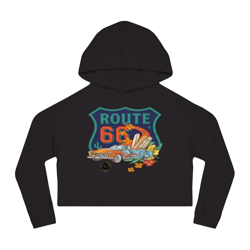 Route 66 Cropped Hoodie