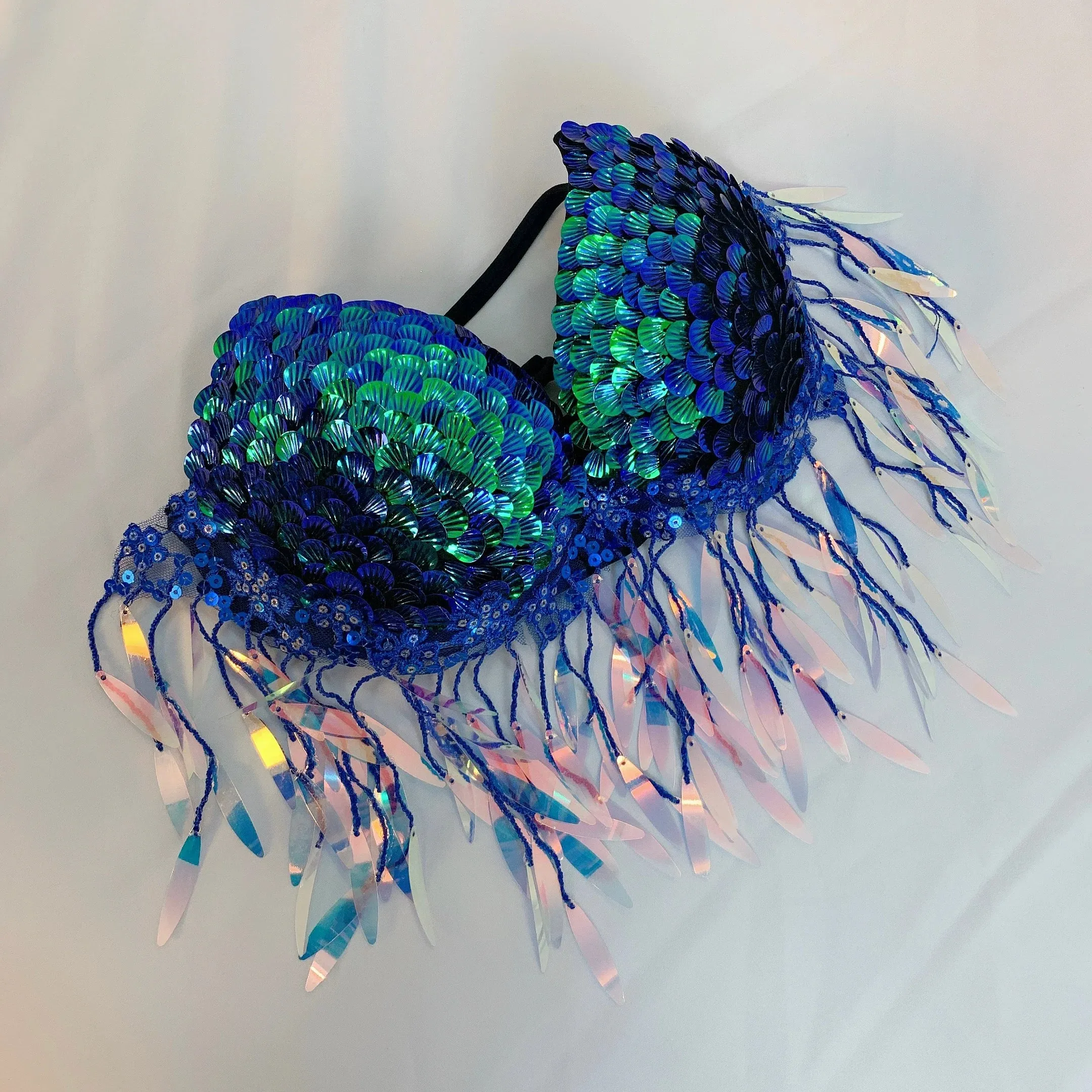 Sea Siren – Meerjungfrauen-Bikini mit Perlen-Glitzer