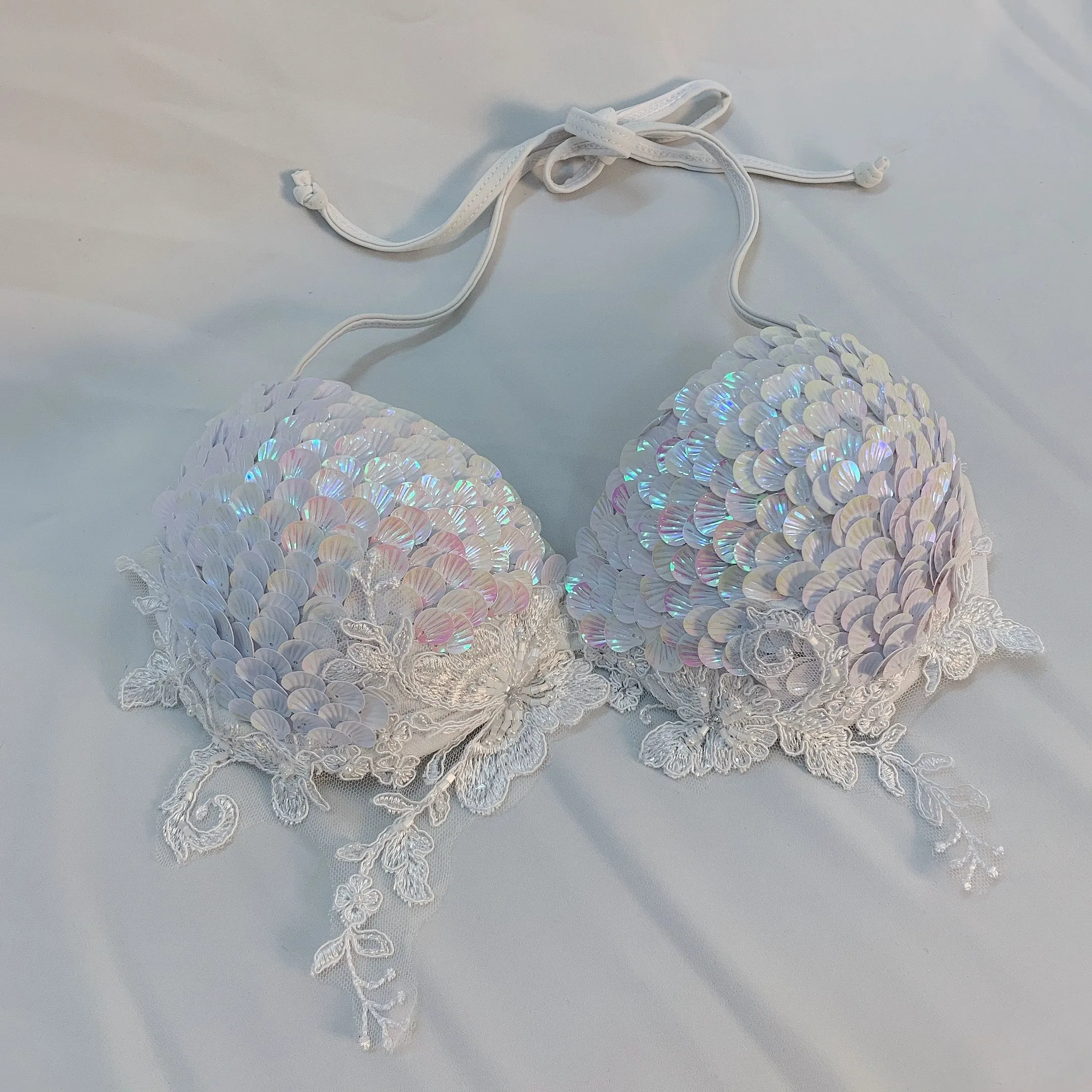 Sea Siren – Meerjungfrauen-Bikini mit Perlen-Glitzer