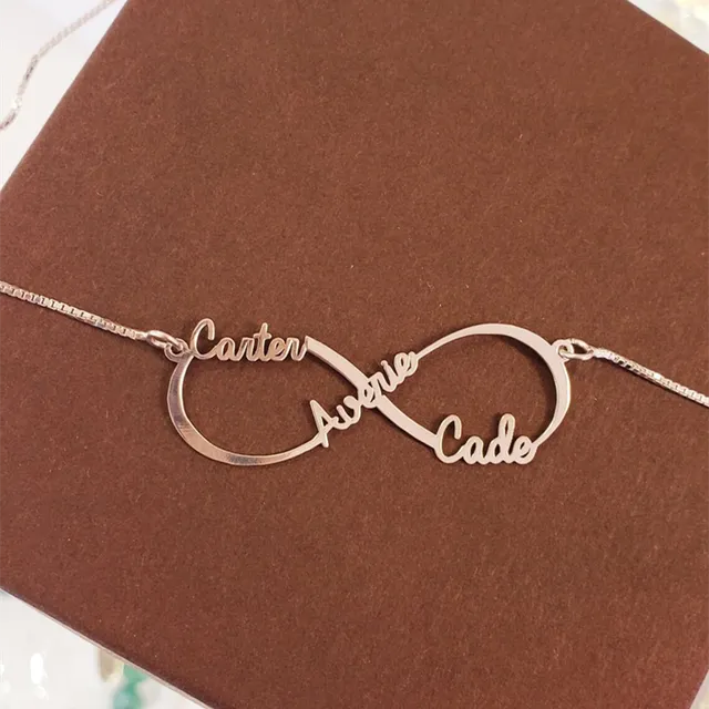 Shop i Style Custom Stainless Steel Infinity Name Necklace Boho Jewelry Personalized