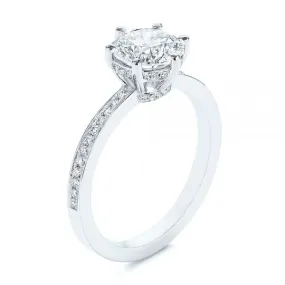 Six Prong Classic Diamond Engagement Ring [Setting Only] - EC050