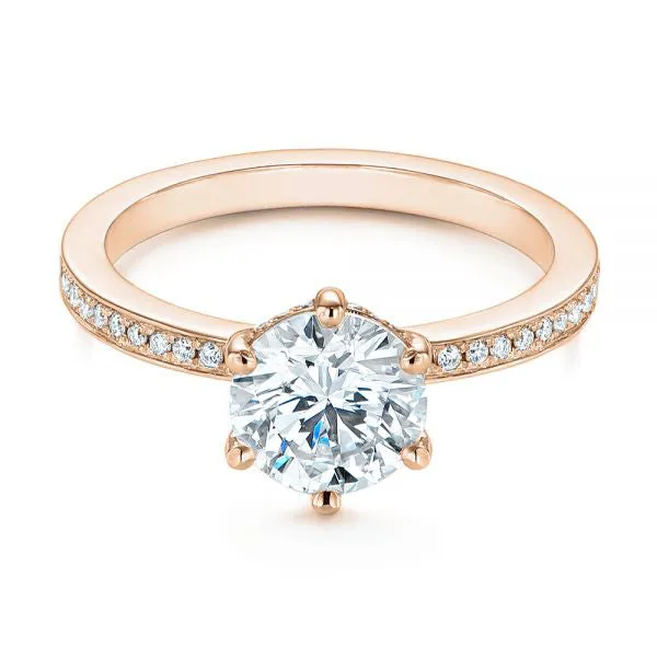 Six Prong Classic Diamond Engagement Ring [Setting Only] - EC050