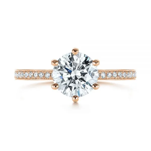 Six Prong Classic Diamond Engagement Ring [Setting Only] - EC050