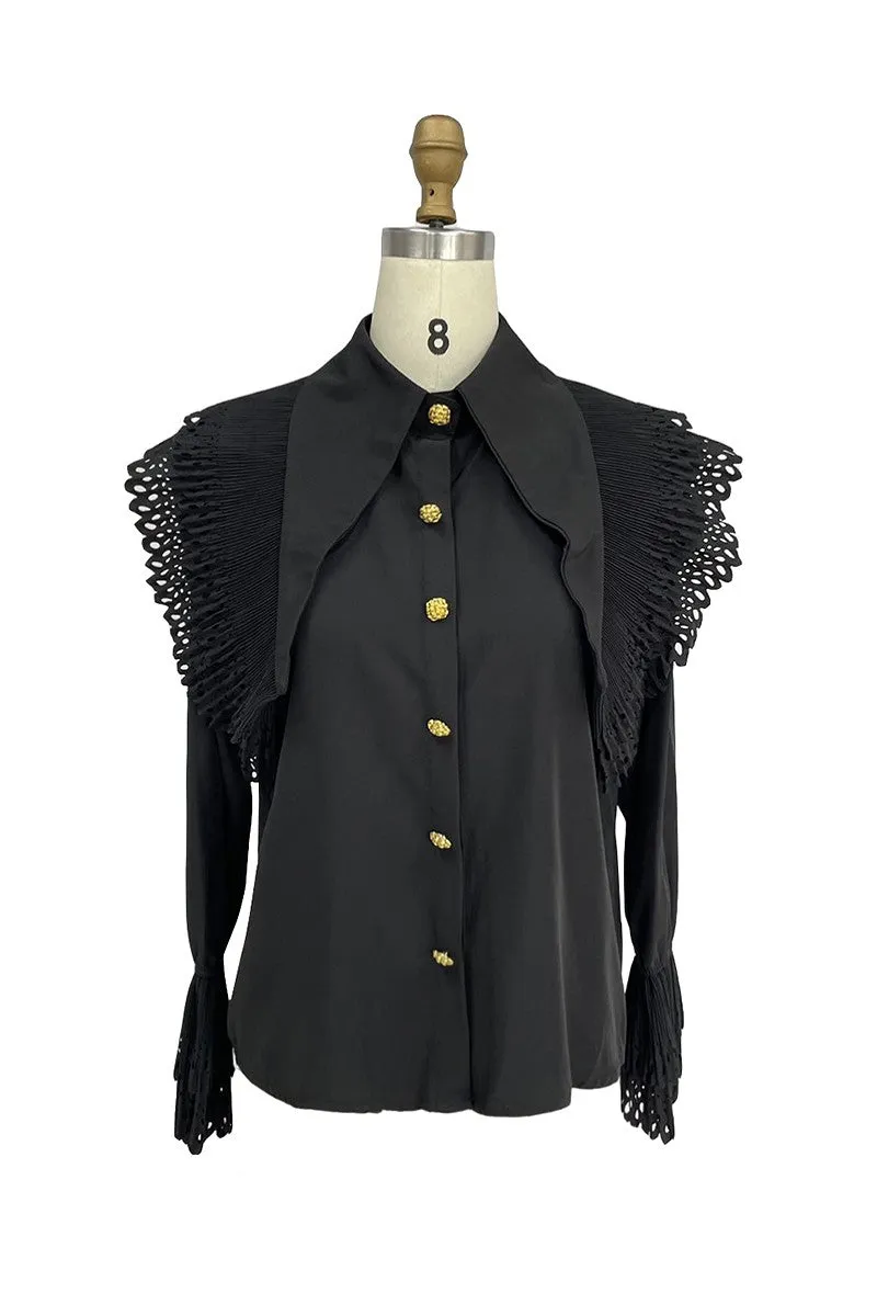 Stacy Lace Laser Cut Blouse