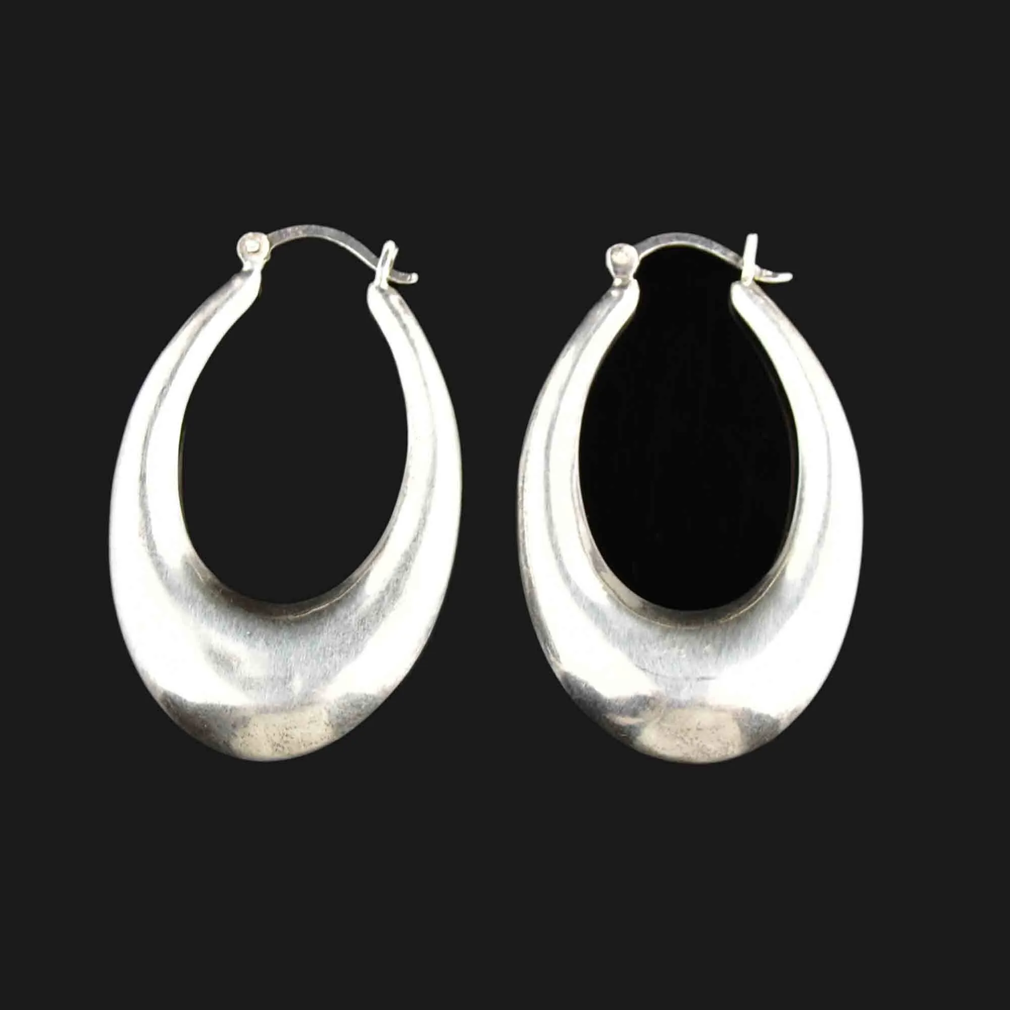 Sterling Silver Extra Large Hoop Earrings