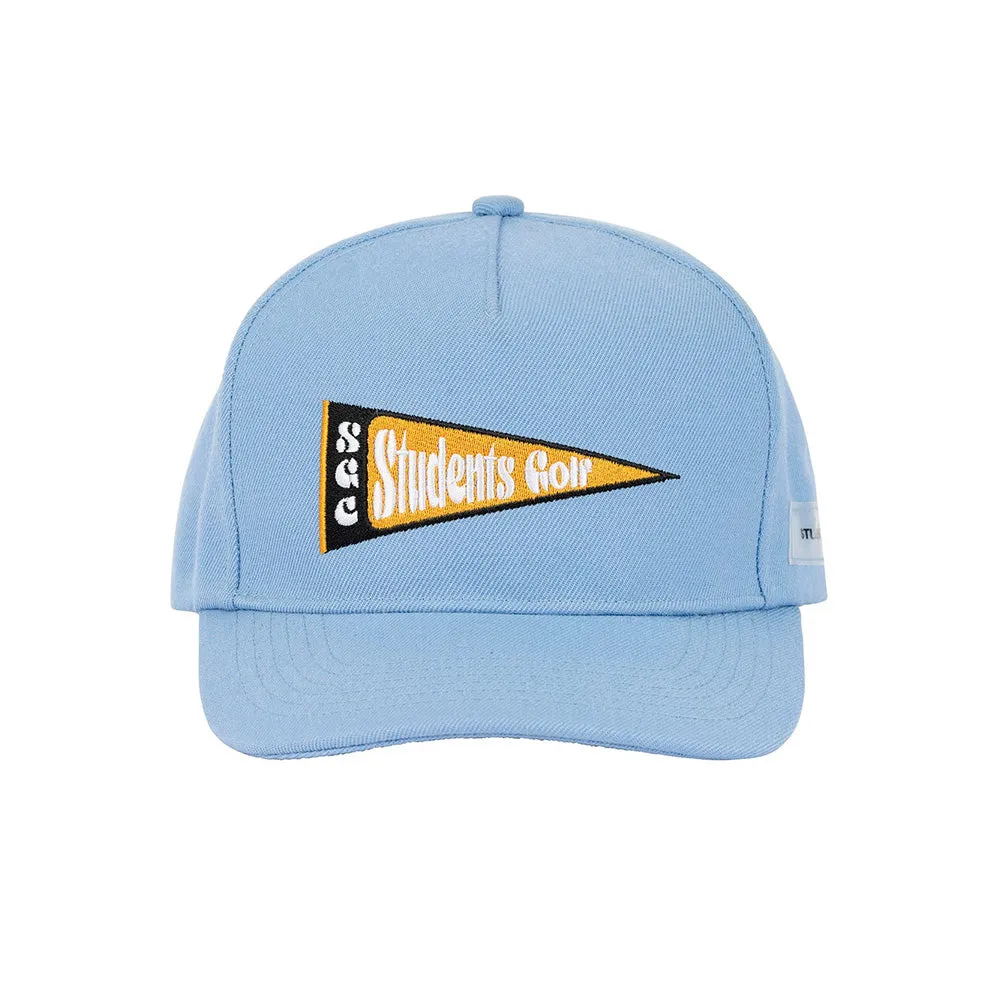 Students Golf University 5 Panel Velcro Cap - Chambray