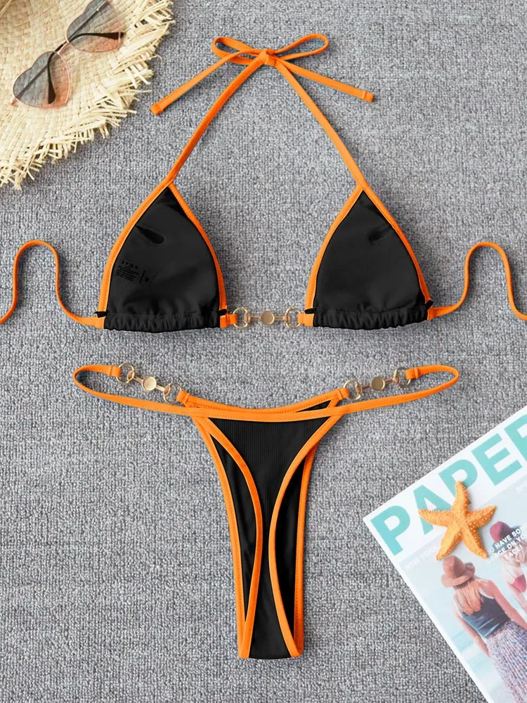 Sunset and Swim Sexy brasilianischer Mikro-Tanga-Bikini