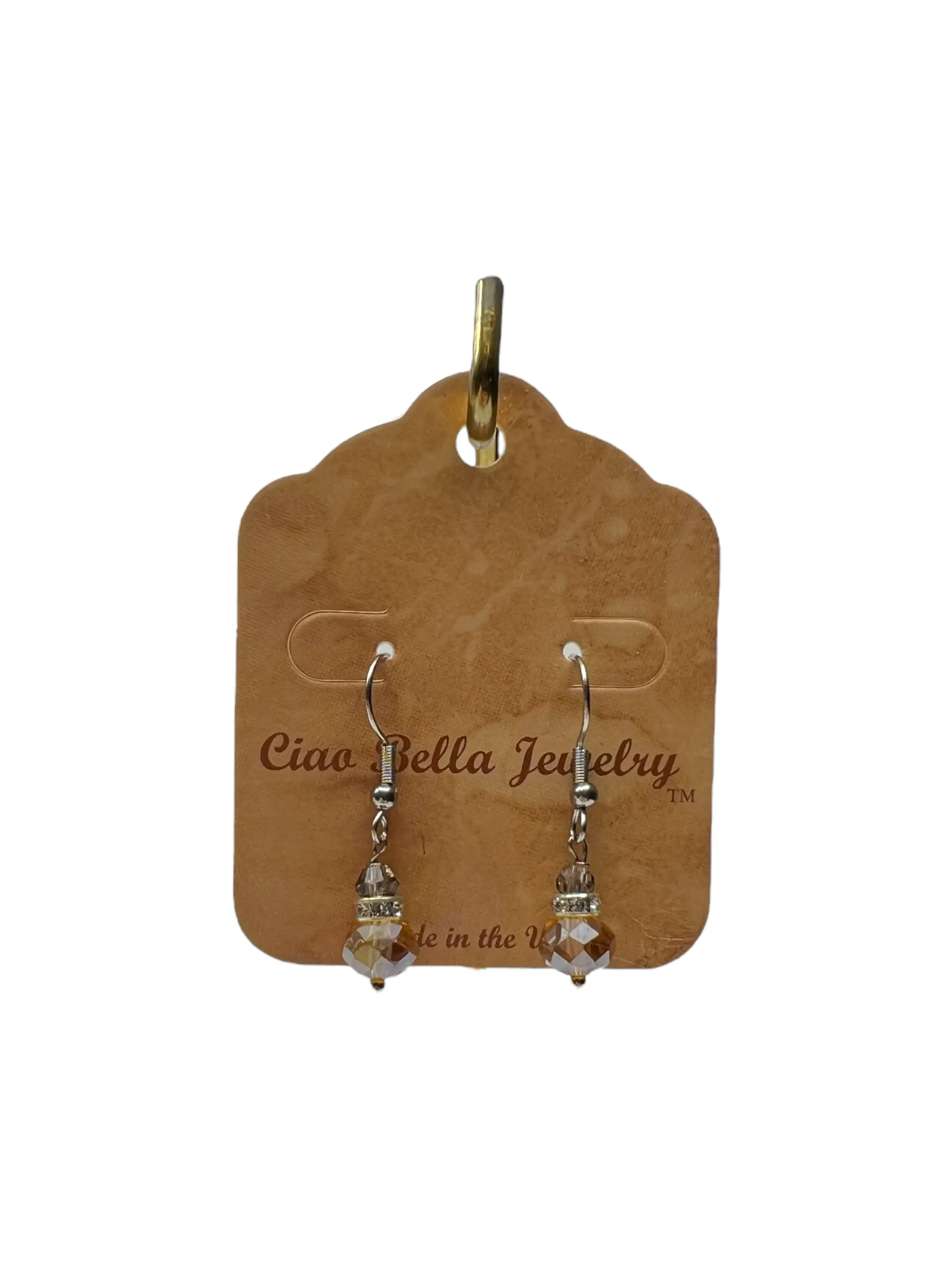 Swarovski Crystal Bead Drop Earrings