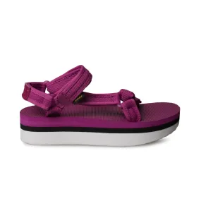 Teva Flatform Universal Mesh Print Festival Fuchsia Sandals - Women's