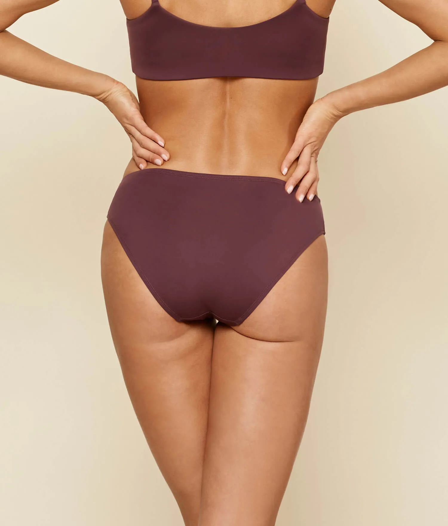 The Bikini - Bottom - Eco Nylon - Cacao