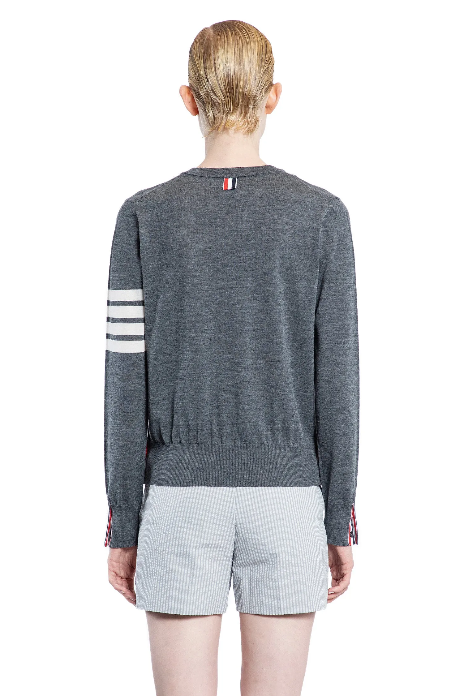 THOM BROWNE WOMAN GREY KNITWEAR