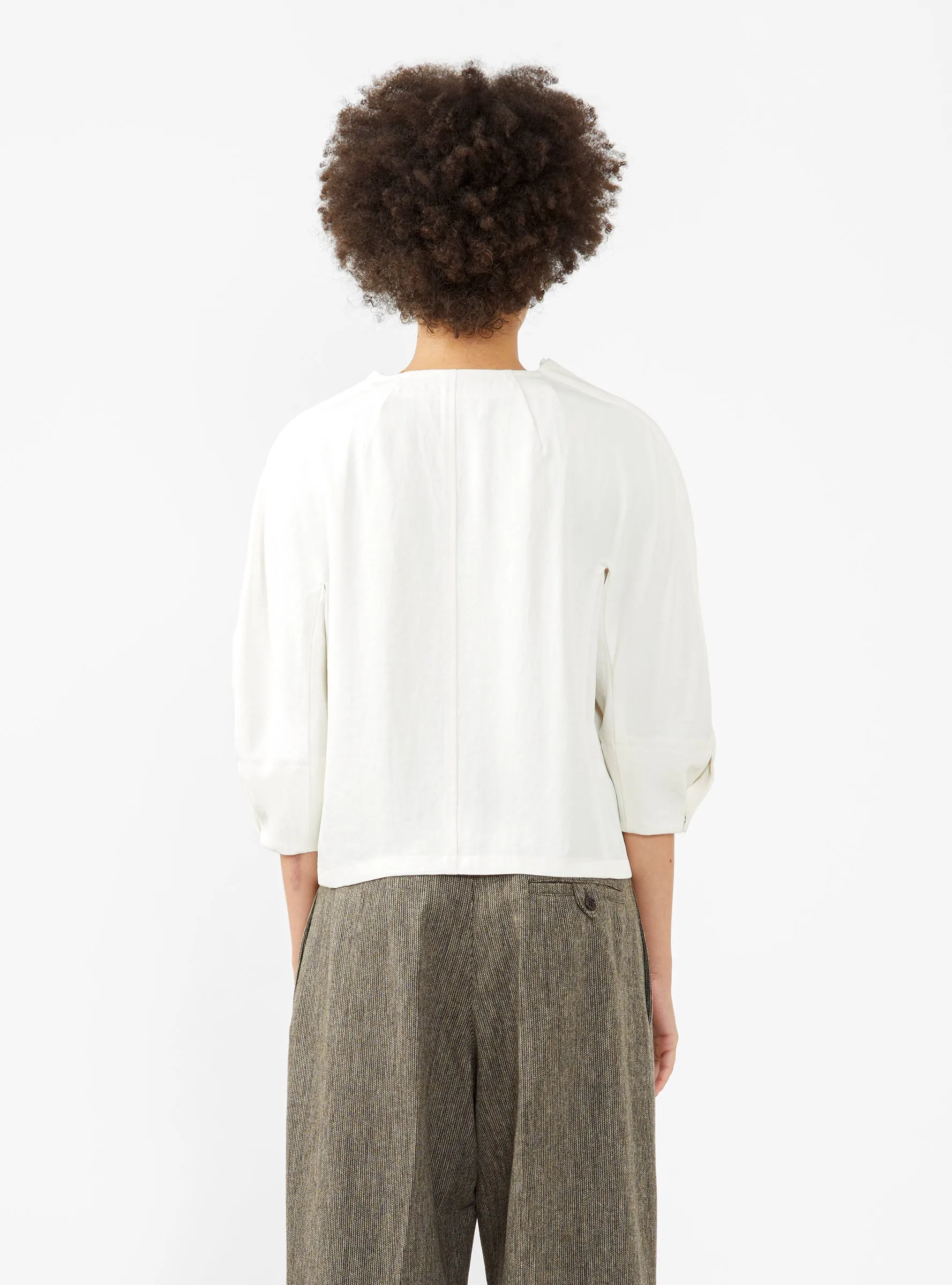 Twill Blouse Off White