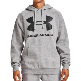 Under Armour Rival Fleece Logo Mens Training Hoody - Grey