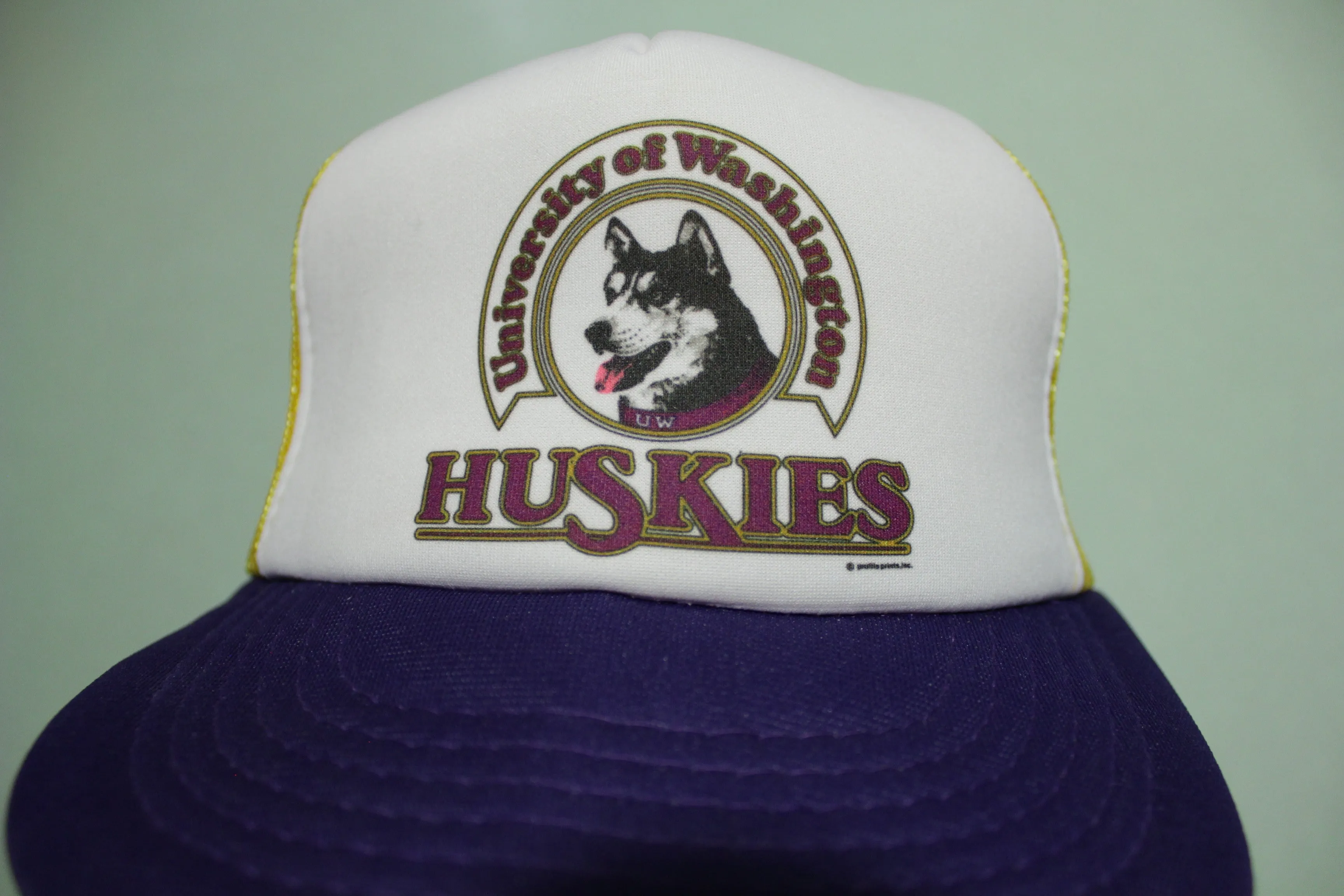 University of Washington Huskies Vintage 80's Adjustable Back Snapback Hat