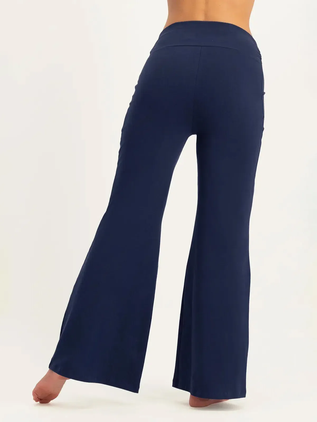 Urban Goddess Mave Wide Leg Yoga Pants - Midnight