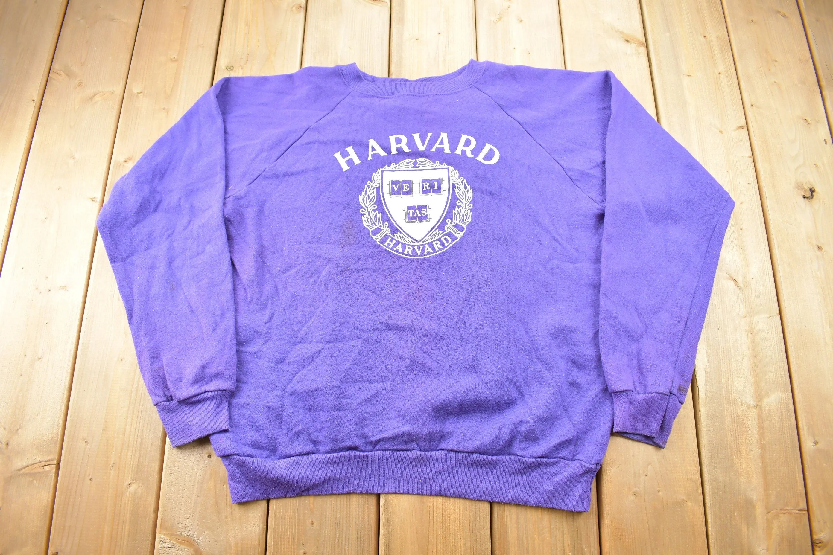 Vintage 1970s Harvard University Collegiate Champion Crewneck / Made In USA / Vintage Champion / Americana