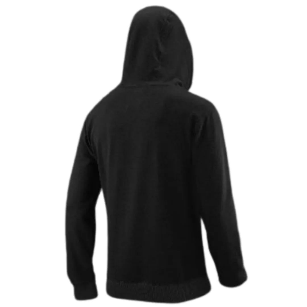 Wilson Script Cotton Hoody - Black/Red