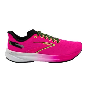 Women's Brooks Hyperion, Pink Glo/Green/Black, 6.5 B Medium