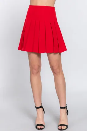 Women's Elegant Pleated Mini Skirt