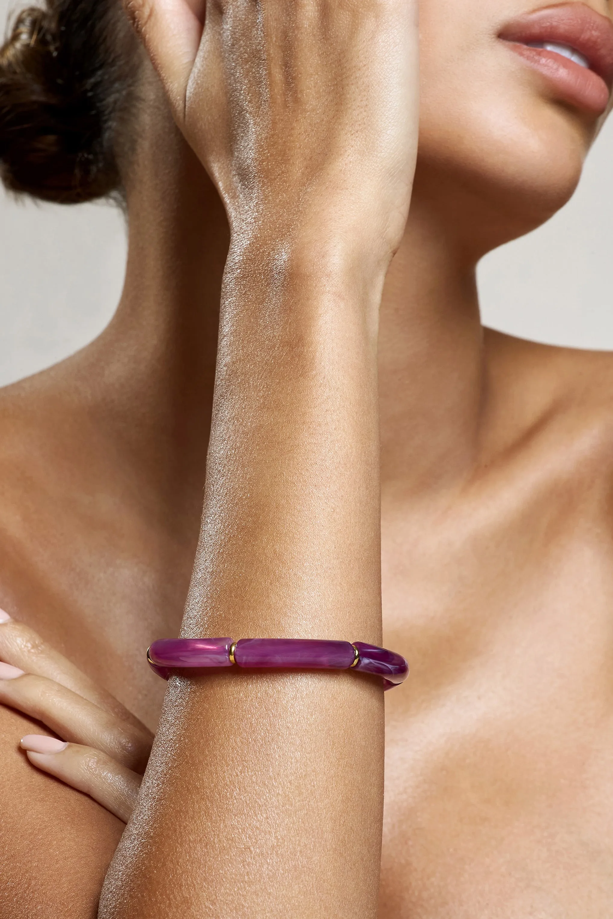 Zana | Purple Resin Bracelet